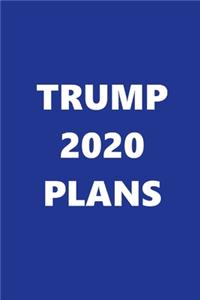 2020 Daily Planner Trump 2020 Plans Text Blue White 388 Pages