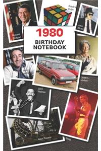1980 Birthday Notebook
