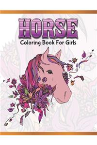 Horse Coloring Book For Girls