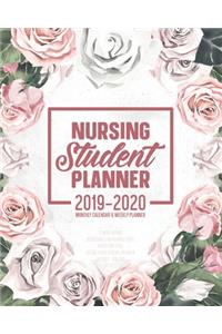 Nursing Student Planner 2019-2020 Monthly Calendar And Weekly Planner