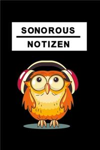 Notizbuch Sonorous Notizen