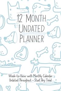 12 Month Undated Planner