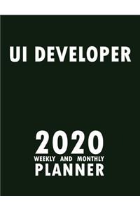 Ui Developer 2020 Weekly and Monthly Planner