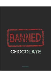 Reduce Cholesterol - Chocolate Banned Notebook (College Ruled Journal)