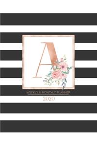 Weekly & Monthly Planner 2020 A