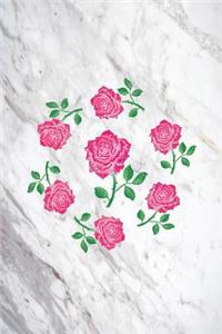 Rose Flower Marble Pattern