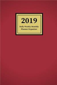 2019 Daily Weekly Monthly Planner Organizer
