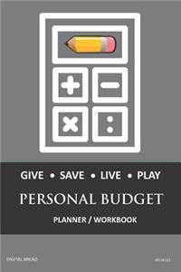 Give Save Live Play Personal Budget Planner Workbook