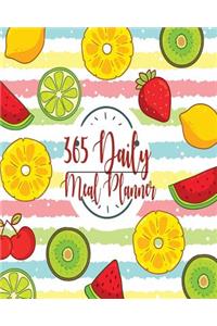 365 Daily Meal Planner: 2019 Calendar with Daily Notes for Healthy for women