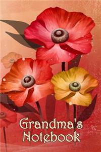 Grandma's Notebook: Bespoke, Personalised Notebook. Contact Us If You Would Like Your Own Image, Name or Other Text on a Book.