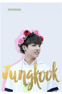 Jungkook Notebook: Bts Jungkook, 7 X 10 Wide Ruled Blank Notebook Perfect for Writing Notes and Lyrics