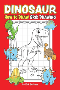 Dinosaur How To Draw Grid Drawing