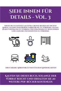 Druckbare Arbeitsblätter für den Kindergarten