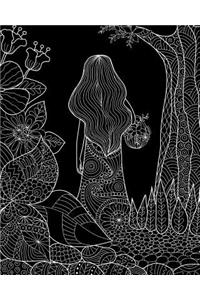 Journal Notebook Girl In The Woods 1