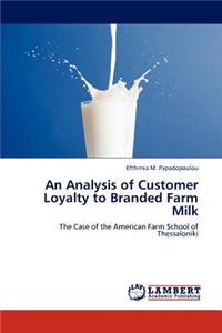 Analysis of Customer Loyalty to Branded Farm Milk