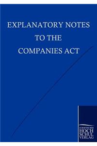Explanatory Notes to the Companies Act