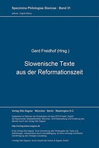 Slowenische Texte aus der Reformationszeit