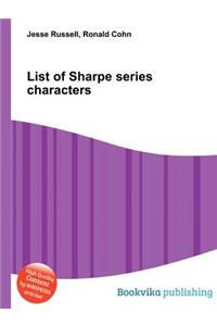 List of Sharpe Series Characters