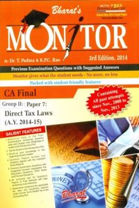 Monitor For Ca Final, Group Ii, Paper 7: Direct Tax Laws