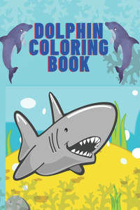 Dolphin Coloring Book: 45 Cute dolphins, fun coloring pages for kids & toddlers - 8.5"x11" (21.59 x 27.94 cm), 92 pages