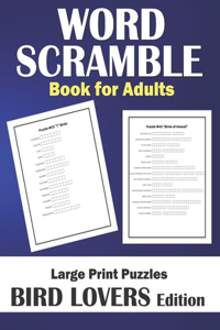 Word Scramble Book for Adults Large Print