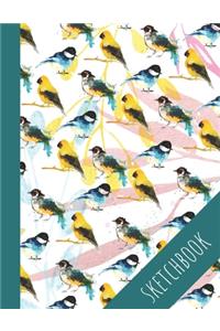 Flying birds sketchbook