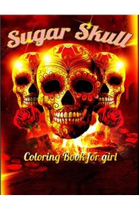 Sugar Skull Coloring Book for girl