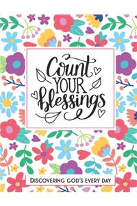 Count Your Blessings: A Prayer Journal of God's Faithfulness, God Responds to My Requests, Praise and Grateful Prayer Journal Women Guide Scripture With Floral Cover.