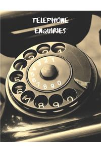 telephone enquires pad