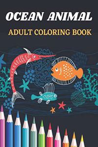 Ocean Animal Adult Coloring Book