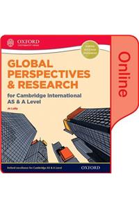 Global Perspectives and Research for Cambridge International as & a Level Online Book