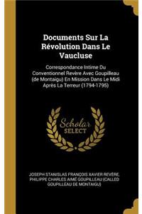 Documents Sur La Révolution Dans Le Vaucluse