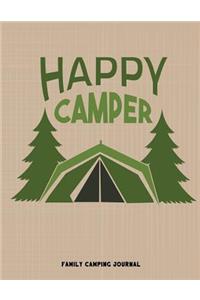 Happy Camper Family Camping Journal