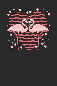 Flamingo With Hearts