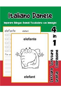 Italiano Danese Imparare Bilingue Animali Vocabolario con Immagini