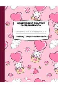 Handwriting Practice Paper Notebook Primary Composition Notebook