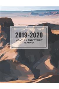 Monthly and Weekly Planner 2019-2020