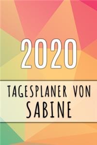 2020 Tagesplaner von Sabine