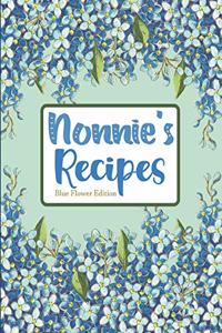 Nonnie's Recipes Blue Flower Edition