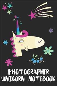 Photographer Unicorn Notebook