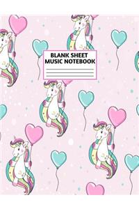 Blank Sheet Music Notebook