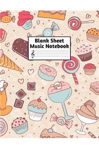 Blank Sheet Music Notebook