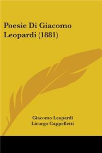 Poesie Di Giacomo Leopardi (1881)