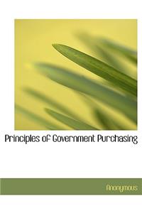 Principles of Government Purchasing