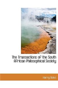 The Transactions of the South African Philosophical Society
