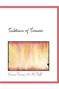 Substance of Sermons