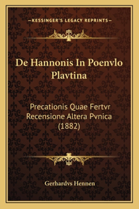 De Hannonis In Poenvlo Plavtina