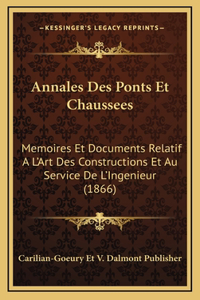 Annales Des Ponts Et Chaussees