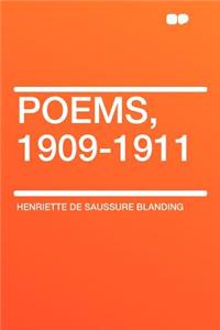 Poems, 1909-1911