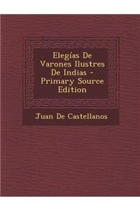Elegias de Varones Ilustres de Indias